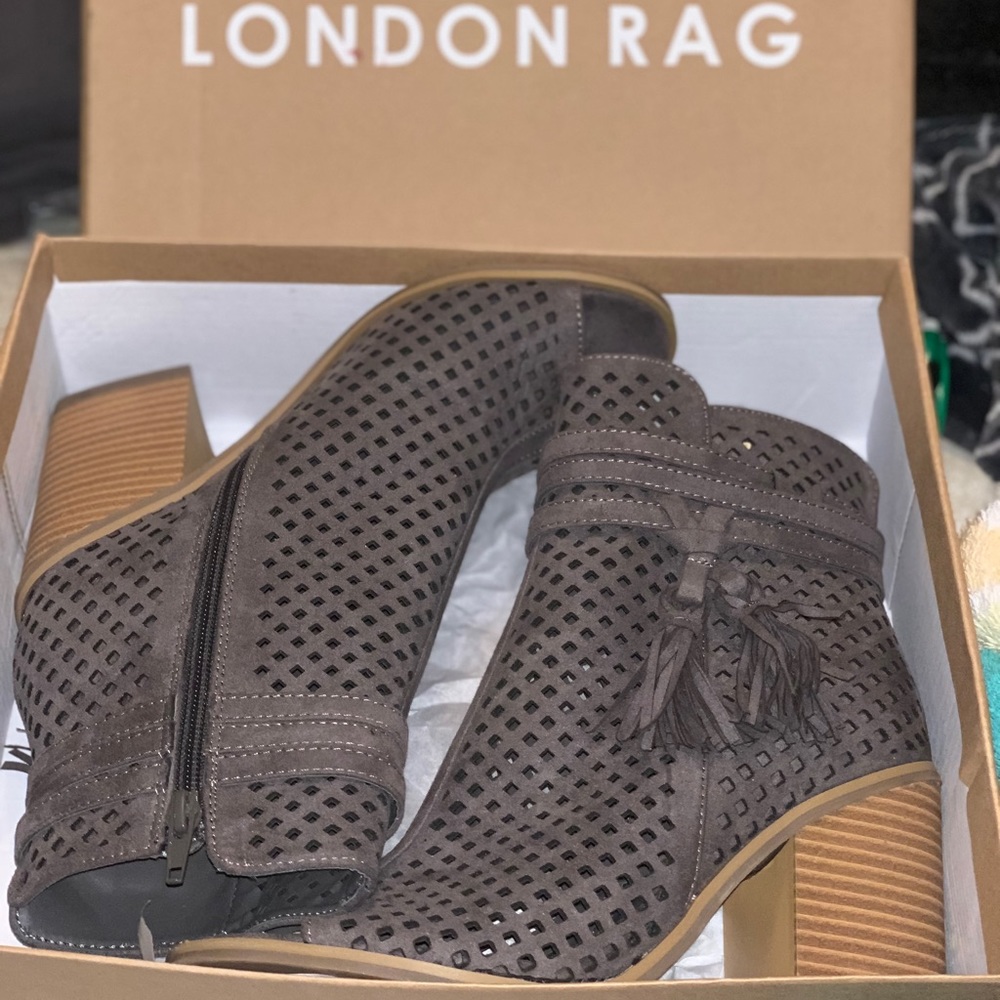 Grey Ankle boots